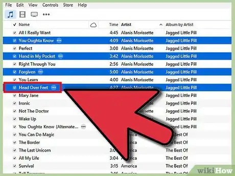 Image titled Select Multiple Songs in iTunes Step 6