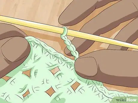 Image titled Crochet a Triple Picot Border Step 6