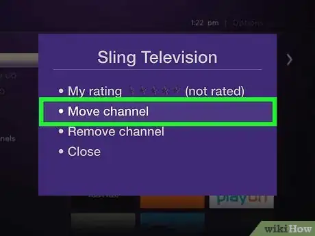 Image titled Rearrange Channels on Roku Step 4