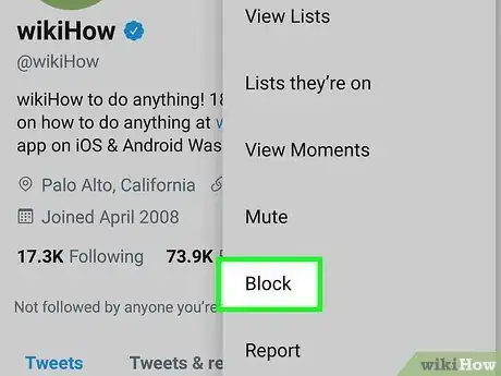 Image titled Block Someone on Twitter Step 3