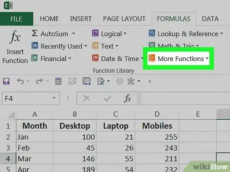 Image titled Do a T Test in Excel on PC or Mac Step 4