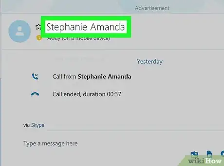 Image titled Hide and Unhide Skype Conversations on PC or Mac Step 4