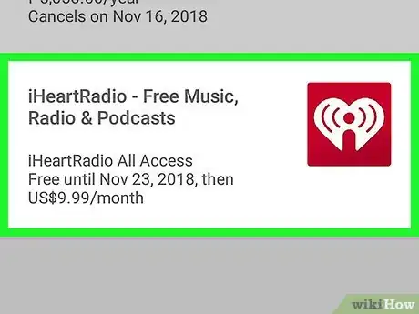 Image titled Cancel iHeartRadio on Android Step 4