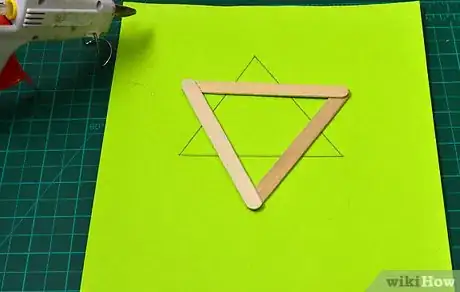 Image titled Make a Star of David from Popsicle Sticks Step 4