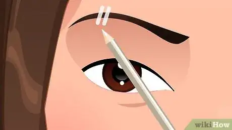 Image titled Create Eyebrow Slits Step 1