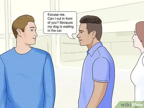 Image titled Cut in a Queue Step 7