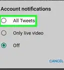 Get Push Notifications for a Users Tweets on Twitter for Android App