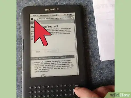 Image titled Use the Experimental (Web) Browser on a Kindle Keyboard Step 3