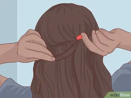 Image titled Make a Half‐Up Fishtail Ponytail Step 12