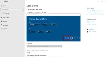Change the Date and Time on Windows 10