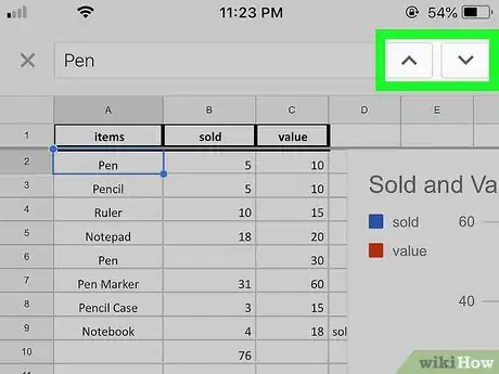Image titled Search in Google Sheets on iPhone or iPad Step 8