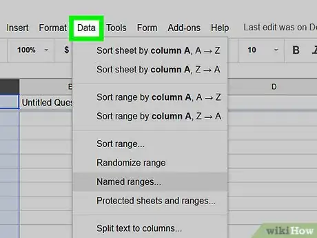 Image titled Rename Columns on Google Sheets on PC or Mac Step 4