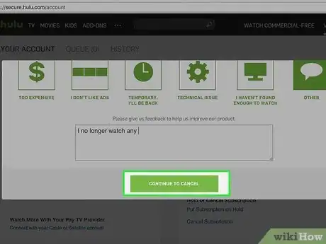 Image titled Cancel Hulu Plus Step 5