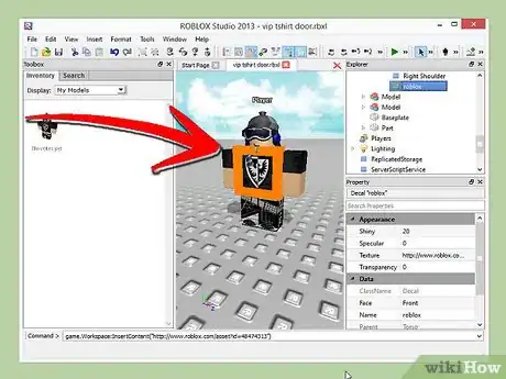 Image titled Make a VIP T Shirt Door on Roblox Step 6Bullet7