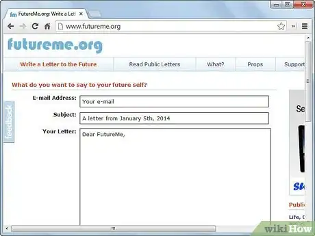 Image titled Send Email to Your Future Self with FutureMe Step 1