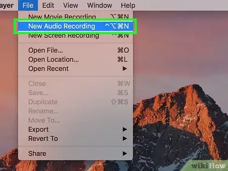 Image titled Make an Audio Recording Using Quicktime Player Step 3