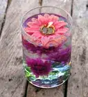 Make Elegant Centerpieces Using Distilled Water and Silk Flowers