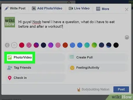 Image titled Post to a Facebook Group on PC or Mac Step 6