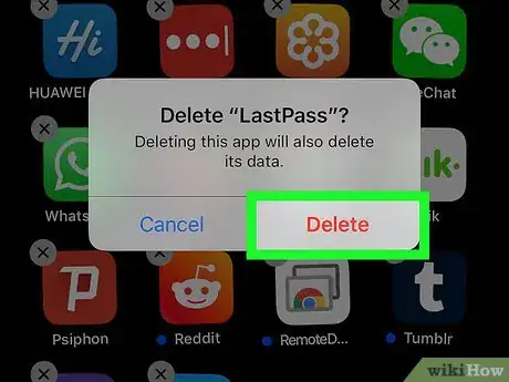 Image titled Uninstall LastPass on iPhone or iPad Step 3