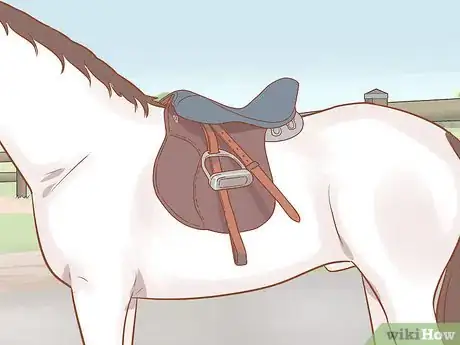 Image titled Put on an English Saddle Properly Step 11