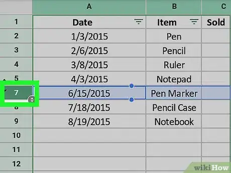 Image titled Unhide Rows on Google Sheets on Android Step 3