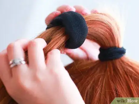 Image titled Get Wavy Hair Overnight with a Bun Step 5
