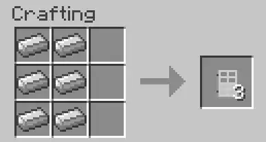 Image titled Make an Iron Door in Minecraft Recipe.png
