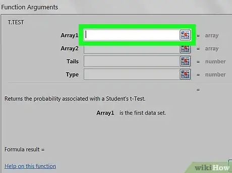 Image titled Do a T Test in Excel on PC or Mac Step 7