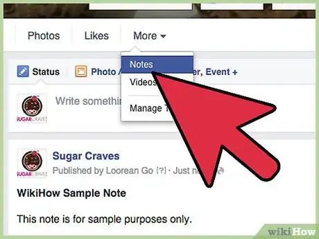 Image titled Write a Note on Facebook for a Page (Admins Only) Step 8