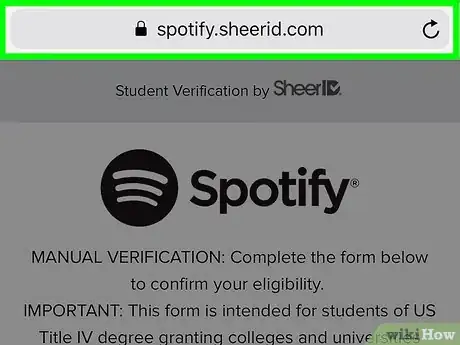 Image titled Verify a Student Account on Spotify on iPhone or iPad Step 2