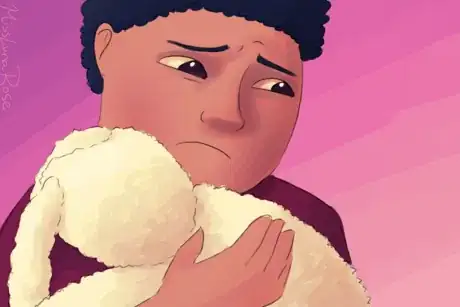 Image titled Boy Hugs Bunny.png