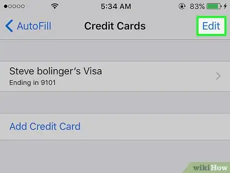 Image titled Delete Credit Card Info from Safari on an iPhone Step 5