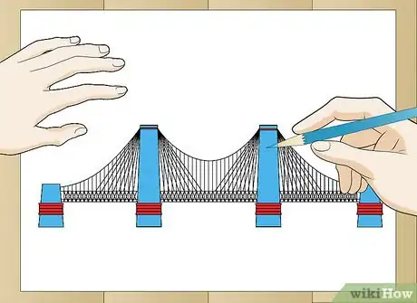 Image titled Draw Suspension Bridges Step 10