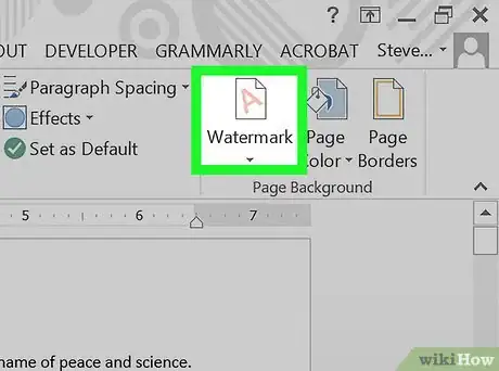 Image titled Remove Watermark in Word on PC or Mac Step 4
