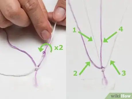 Image titled Make a Candy Stripe Friendship Bracelet Step 6