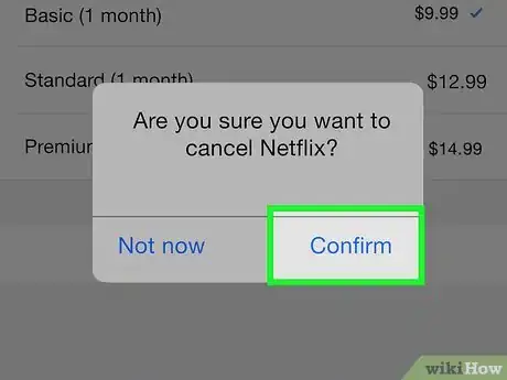 Image titled Cancel Netflix on the App Step 17