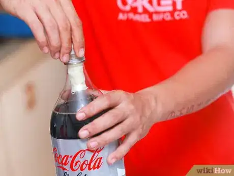 Image titled Make a Diet Coke and Mentos Rocket Step 16
