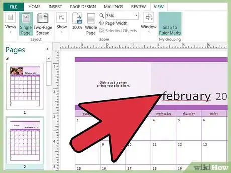Image titled Make a Monthly Calendar with Microsoft Publisher Step 13