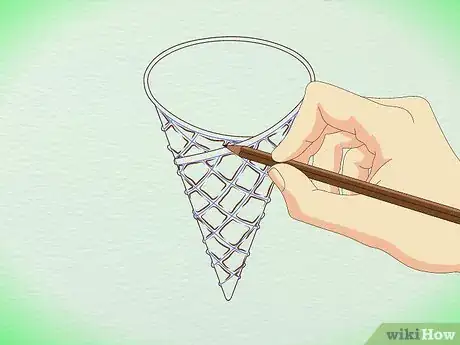 Image titled Draw a Detailed Ice Cream Cone Step 6