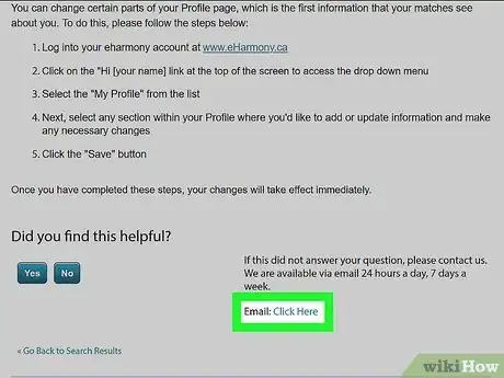 Image titled Reset an eHarmony Profile on PC or Mac Step 2