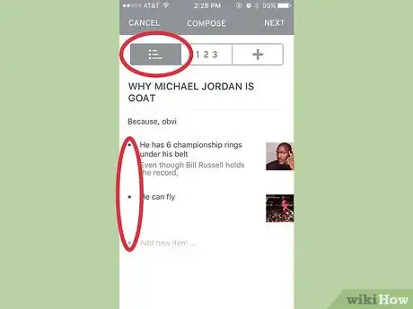 Image titled Use The List App Step 18Bullet1