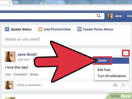 Image titled Change a Facebook Status Step 8