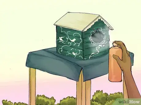 Image titled Transform a Miniature Wooden Birdhouse with Acrylic Paint Step 7