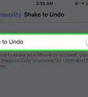 Disable Shake to Undo on an iPhone