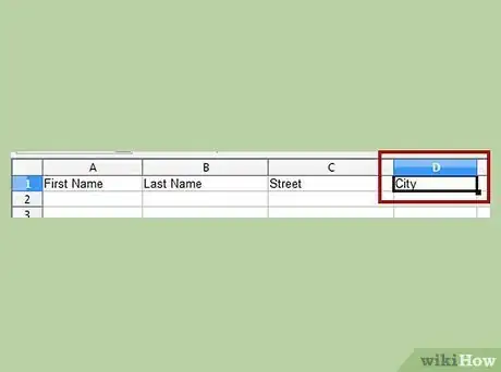 Image titled Create an Address Book Using Open Office Calc Step 6Bullet4