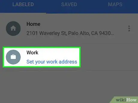Image titled Add a Work Address to Google Maps on an iPhone Step 4
