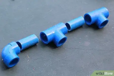 Image titled Make a Three Legged PVC Light Stand Step 6