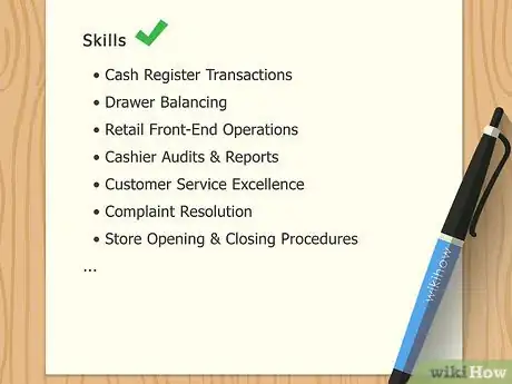 Image titled Put Cashier Experience on a Resume Step 8