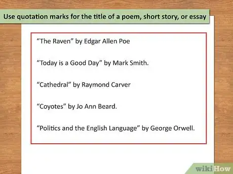 Image titled Punctuate Titles Step 1