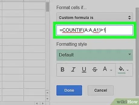 Image titled Highlight Duplicates on Google Sheets on PC or Mac Step 8